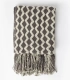 Manta de Punto Admas Zig Zag Cozy Waves Gris 127x152 cm Cálida 69112