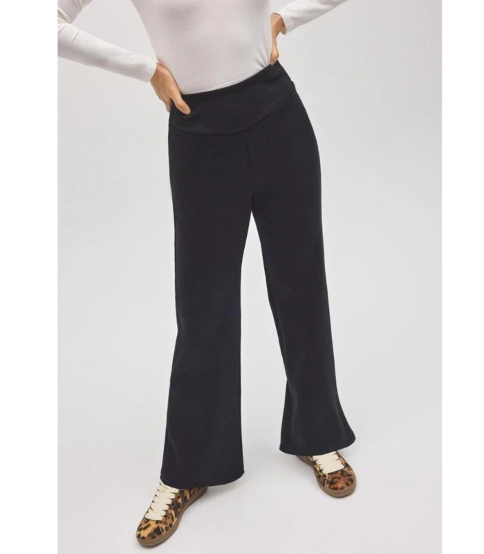 Pantalón ULTRA TÉRMICO Ysabel Mora Mujer  Flare Algodón Afelpado Negro 70451