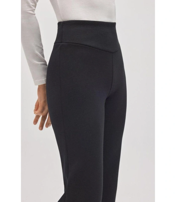 Pantalón ULTRA TÉRMICO Ysabel Mora Mujer  Flare Algodón Afelpado Negro 70451