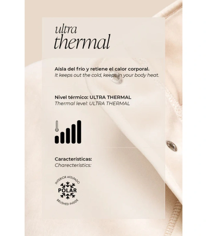 Pantalón ULTRA TÉRMICO Ysabel Mora Mujer  Flare Algodón Afelpado Negro 70451