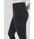 Leggings ULTRA TÉRMICO Ysabel Mora Mujer | Efecto Pana Canalé Negro Nivel 5/5 70462