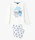 Pijama Niña Disney Stitch Manga Larga | Punto Algodón Menta/Gris 63262
