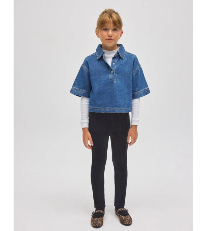 Legging Niña ULTRA TÉRMICO Ysabel Mora Efecto Pana Afelpado Polar Negro 33256