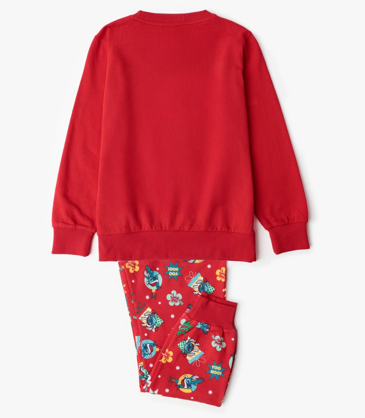 Pijama de Niña Disney Stitch Navidad | 100% Algodón y Pantalón Estampado