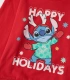 Pijama de Niña Disney Stitch Navidad | 100% Algodón y Pantalón Estampado