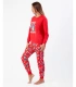 Pijama Mujer Disney Stitch Navidad | 100% Algodón y Pantalón Estampado 63682