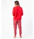 Pijama Mujer Disney Stitch Navidad | 100% Algodón y Pantalón Estampado 63682