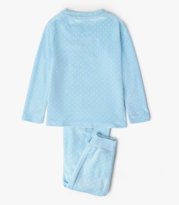 Pijama Manga Larga Niña Admas | Terciopelo Elástico Doble Cara Azul 63355