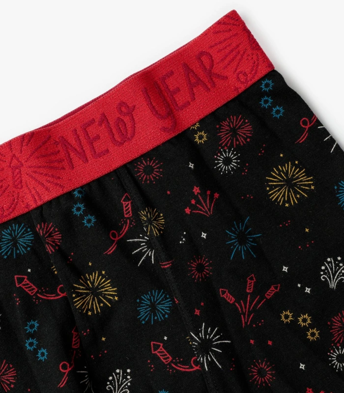 Bóxer Hombre ADMAS "New Year" Algodón Elástico, Estampado Fuegos Artificiales 48685