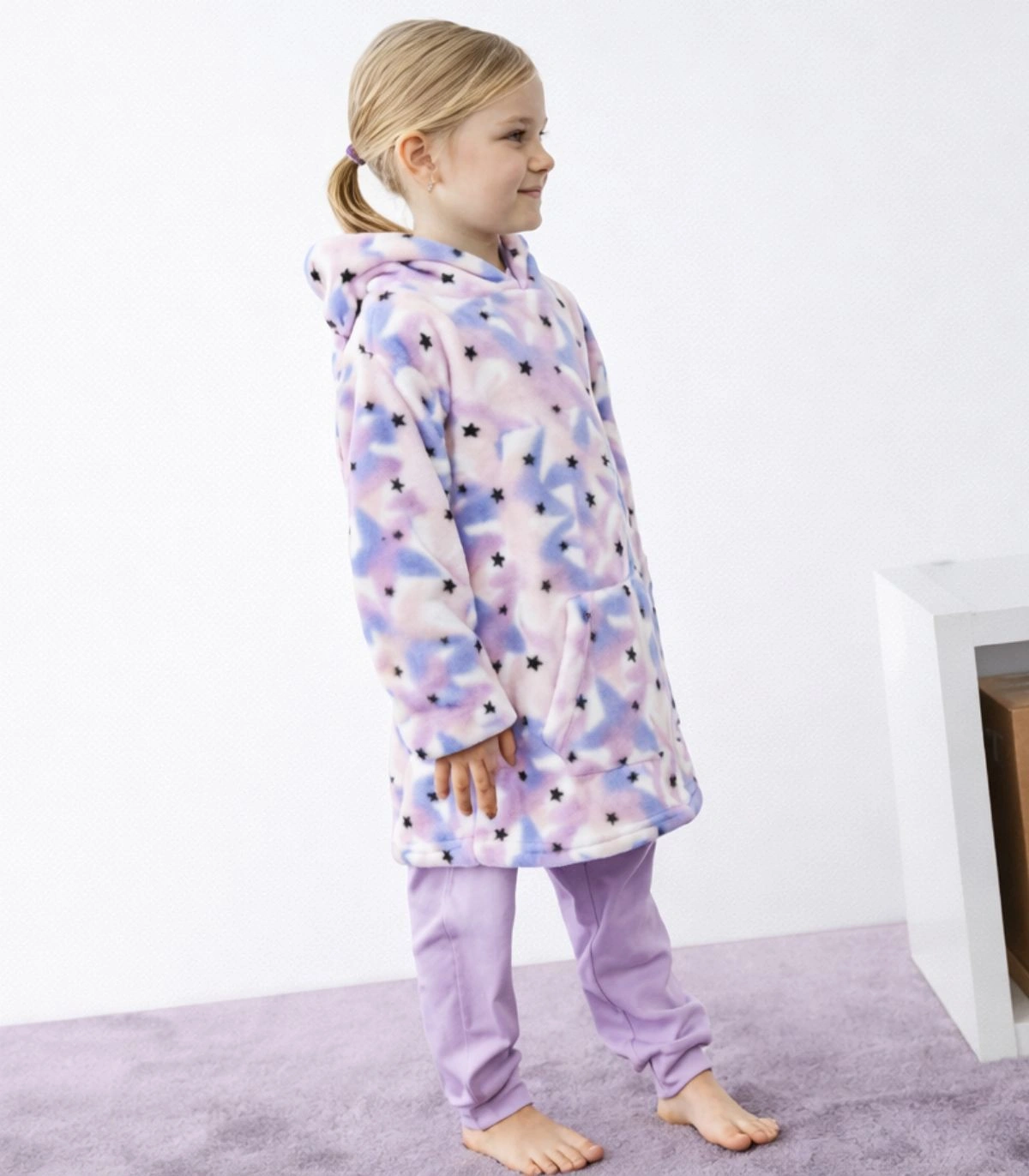 Bata de niña unicornio de coralina – Súper suave, calentita y muy práctica