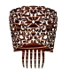 Peineta para Mantilla Color Concha | Accesorio Tradicional para Semana Santa y Ceremonias - 28 cm