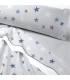 Juego de Sábanas Térmicas 3 Piezas Catotex Bianco Florida 100% Poliéster Térmico Estampado Estrellas