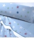 Juego de Sábanas Térmicas 3 Piezas Catotex Bianco Florida 100% Poliéster Térmico Estampado Estrellas