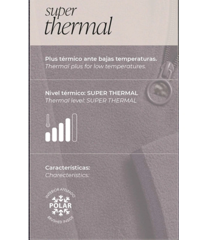 Chaqueta Polar Infantil Ysabel Mora Granate Forro Térmico Nivel 4 con Interior Afelpado