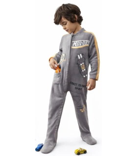 Pijama Entero Infantil Suave “Racing Dream” – Antideslizante y Cálido