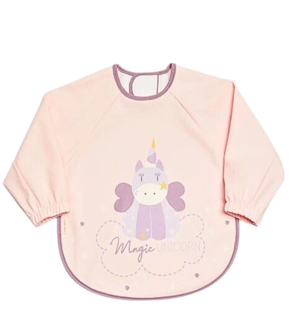 Babero Bebé de Manga Larga Ysabel Mora Impermeable y Engomado con Estampado de Unicornio