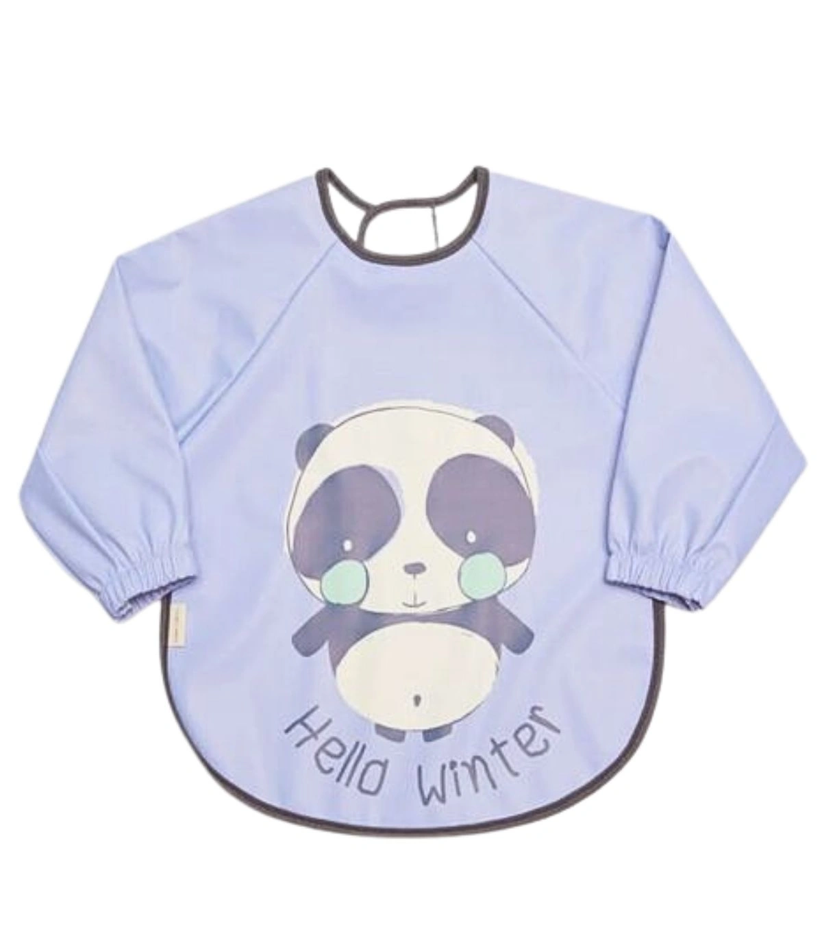 Babero para Bebé de Manga Larga Ysabel Mora "Panda in Winter" Impermeable y Engomado Antimananchas