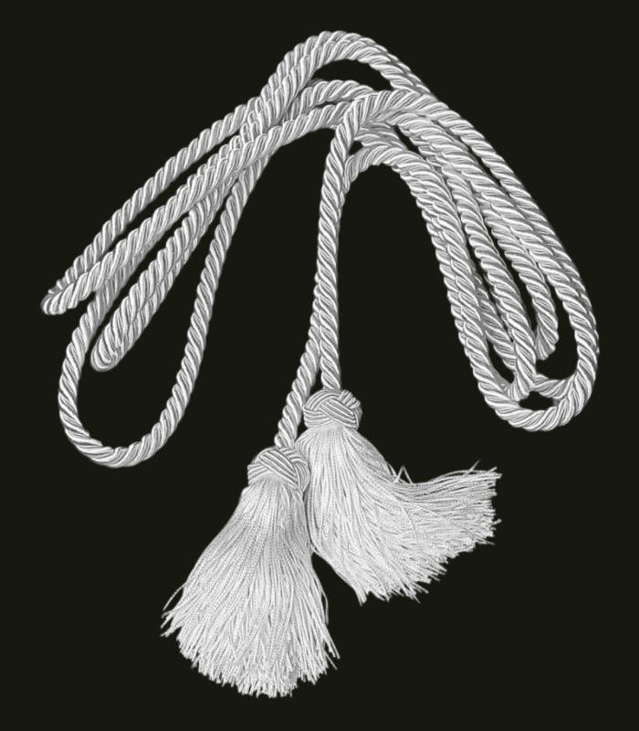 Cíngulo de Nazareno para Adulto 3 Metros  Cordón de 10 mm con Borlas de 10 cm -Accesorio de Procesión para Semana Santa