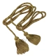 Cíngulo de Nazareno para Adulto 3 Metros  Cordón de 10 mm con Borlas de 10 cm -Accesorio de Procesión para Semana Santa