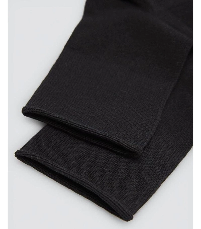 Pack de 3 Calcetines Básicos Blancos Transpirables Algodón Premium con Puño Antipresión y Remallado a Mano