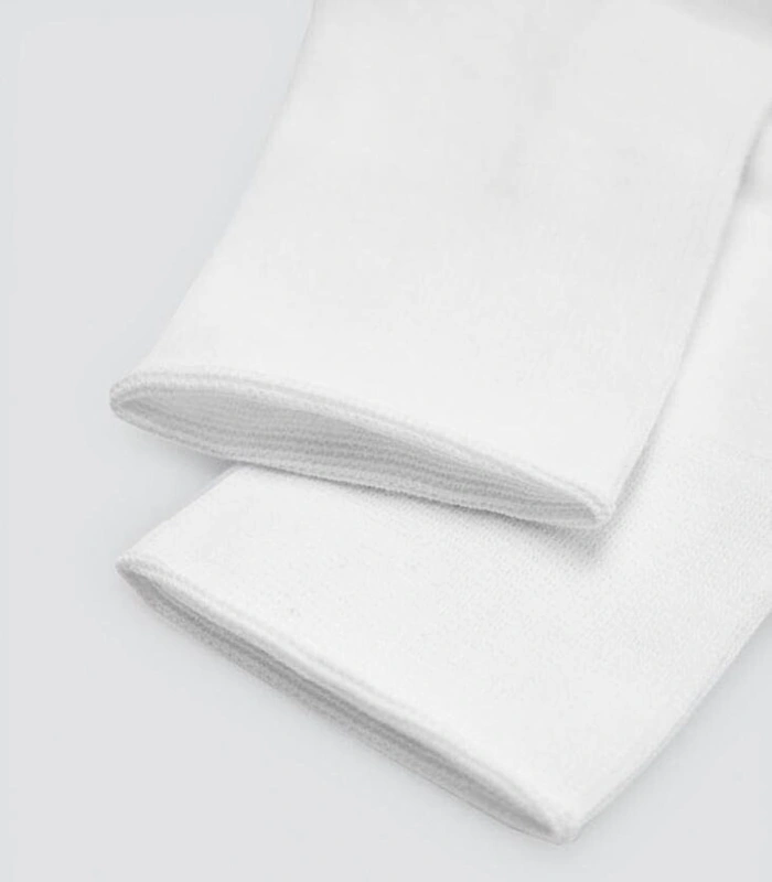 Pack de 3 Calcetines Básicos Blancos Transpirables Algodón Premium con Puño Antipresión y Remallado a Mano