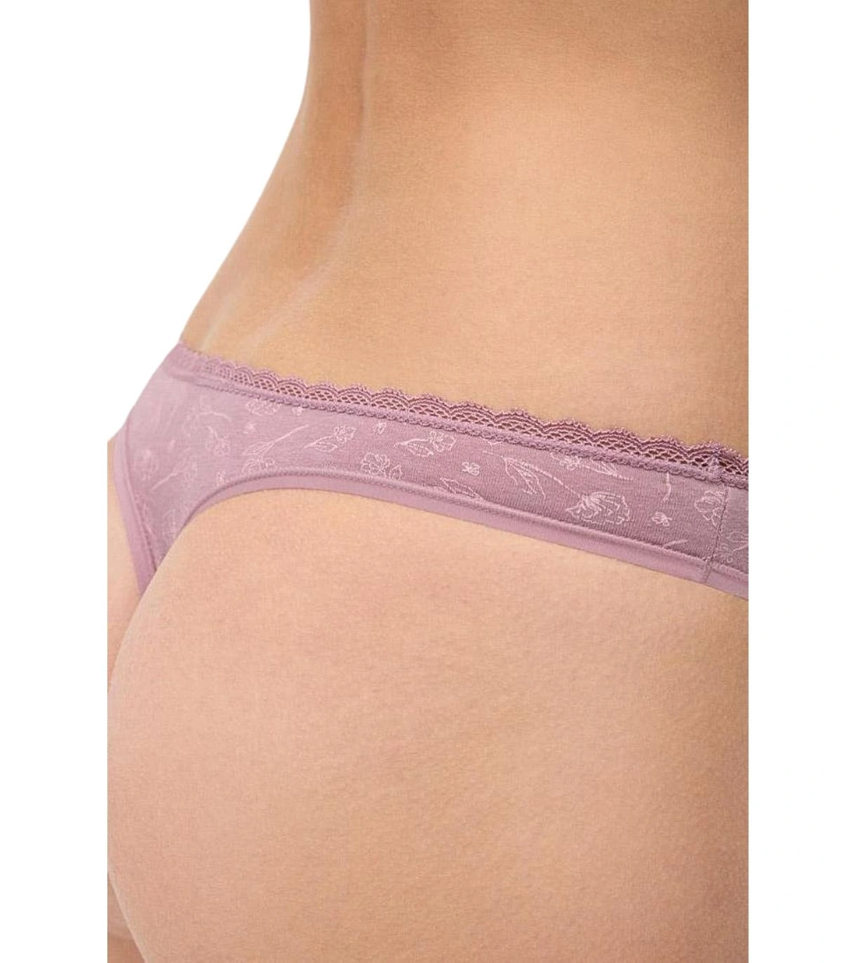 Pack de 2 Tangas de Algodón Ysabel Mora Diseño Invisible en Tonos Rosas y Estampado Romántico