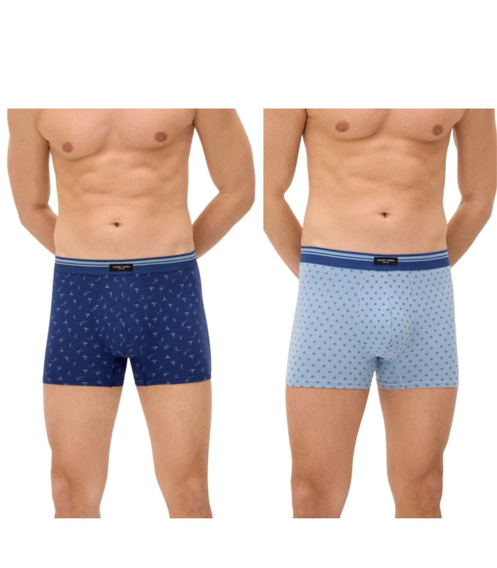 Pack de 2 Bóxers de Algodón Elástico Ysabel Mora Estampado Náutico