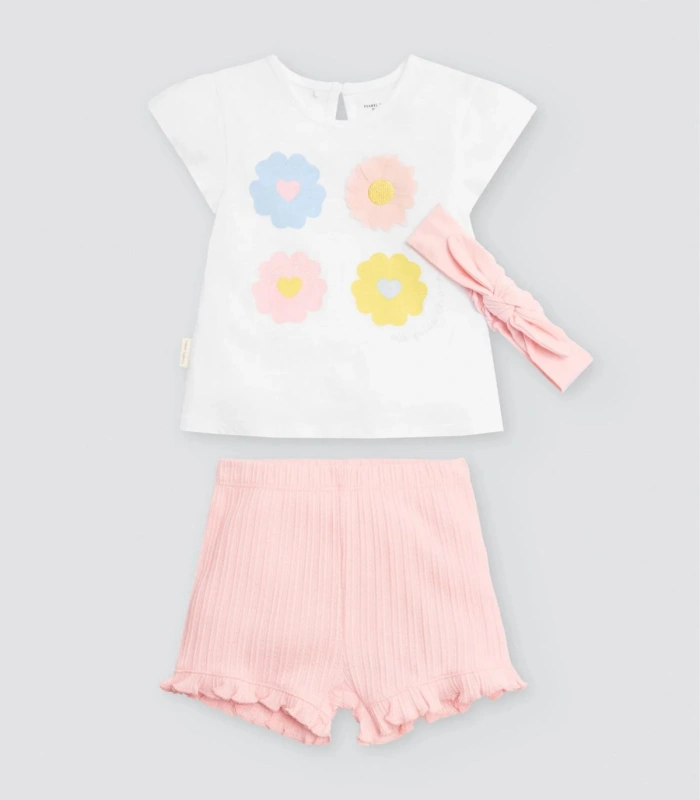 Conjunto bebé 3 piezas algodón Ysabel Mora 25450