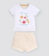 Conjunto bebé verano camiseta y pantalón corto 25624