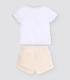 Conjunto bebé verano camiseta y pantalón corto 25624