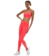 Leggings Deportivos Largos Ysabel Mora Color Coral con Efecto Push-Up, Tiro Alto con Control Abdominal y Acabados Láser