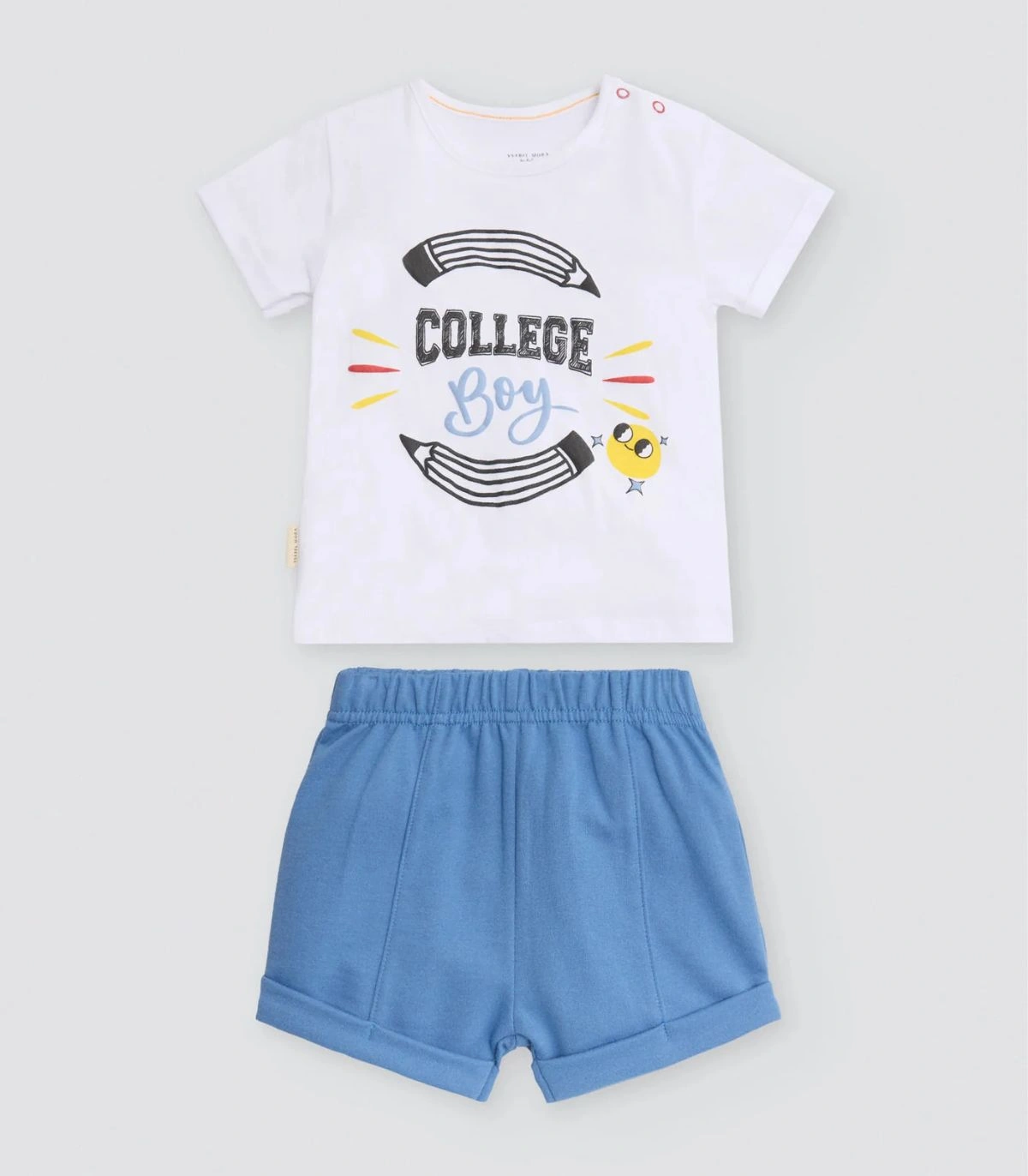 Conjunto bebé manga corta y shorts 25627 Ysabel Mora 100% algodón