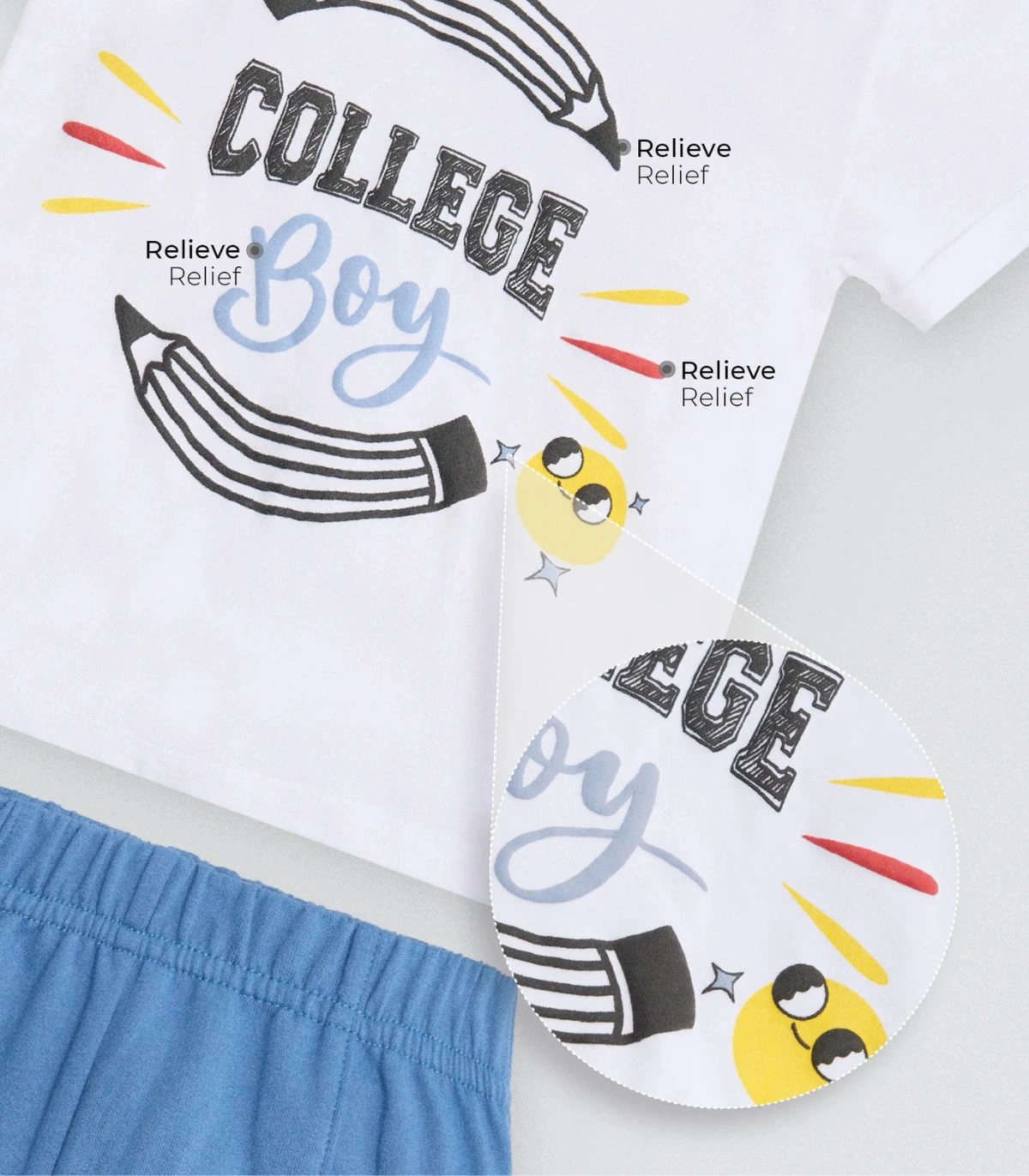 Conjunto bebé manga corta y shorts 25627 Ysabel Mora 100% algodón