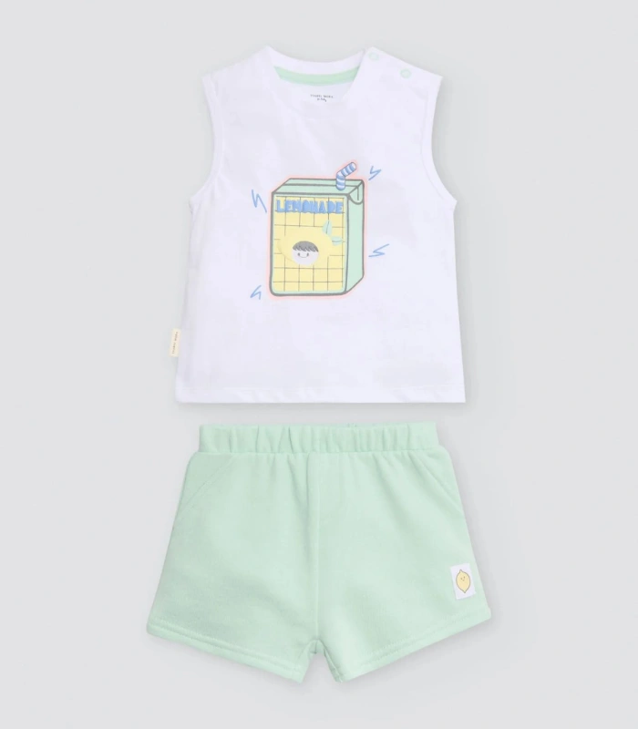 Conjunto bebé sin mangas 25630 Ysabel Mora 100% algodón