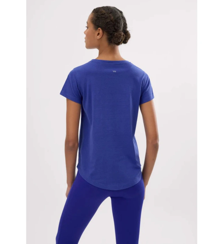 Camiseta Deportiva Básica Ysabel Mora Azul 100% Algodón