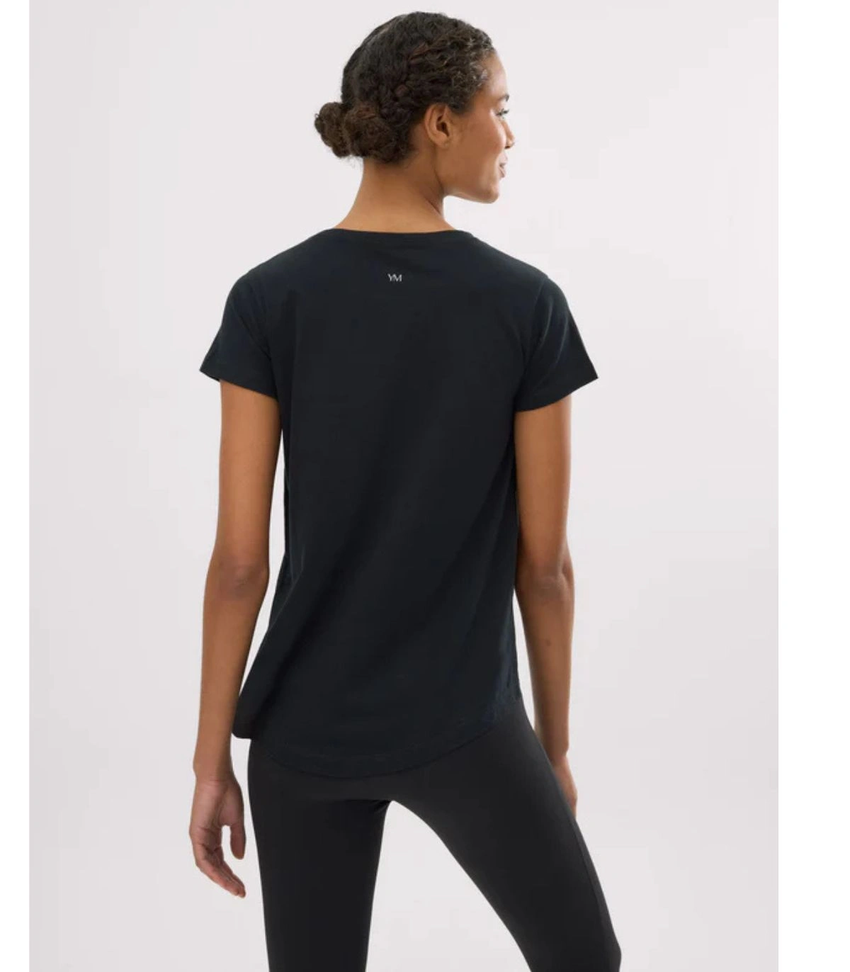 Camiseta Deportiva Básica Ysabel Mora Negra 100% Algodón