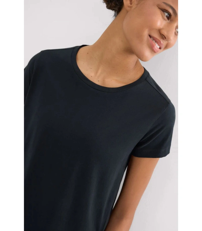 Camiseta Deportiva Básica Ysabel Mora Negra 100% Algodón