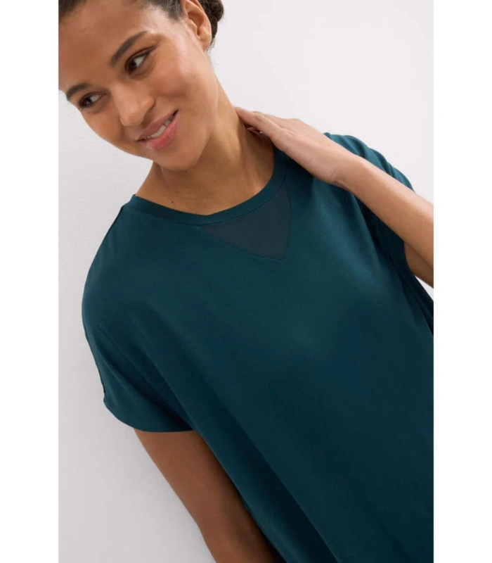 Camiseta Deportiva de Manga Corta Ysabel Mora Verde Botella