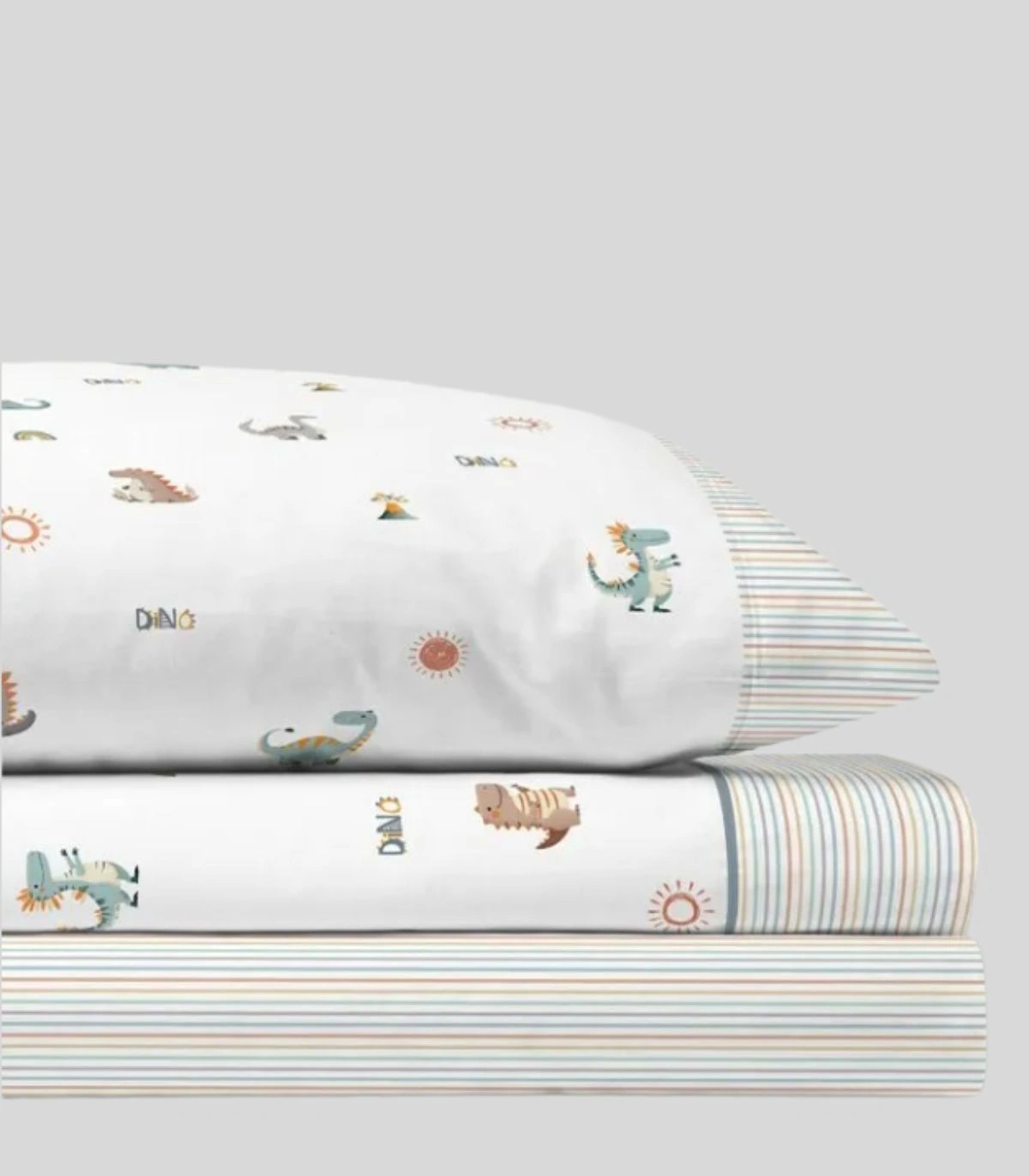 Juego de Sábanas Infantil Catotex REX  Estampado de Dinosaurios