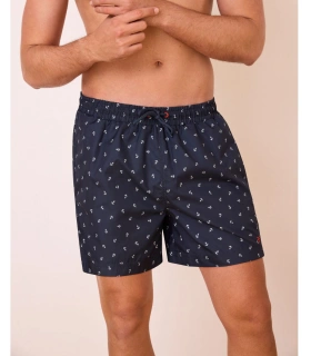 Bañador para Hombre Promise Estampado Náutico Marinero, Tejido de Secado Rápido (Fast Dry) y Bolsillos Funcionales