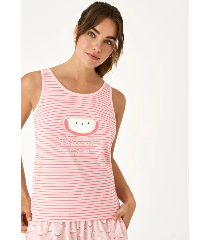 Pijama de Tirantes para Mujer Promise 100% Algodón Natural