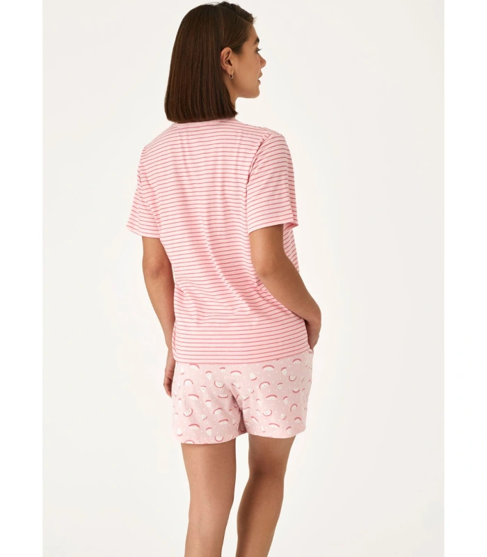 Pijama de Manga Corta para Mujer Promise 100% Algodón