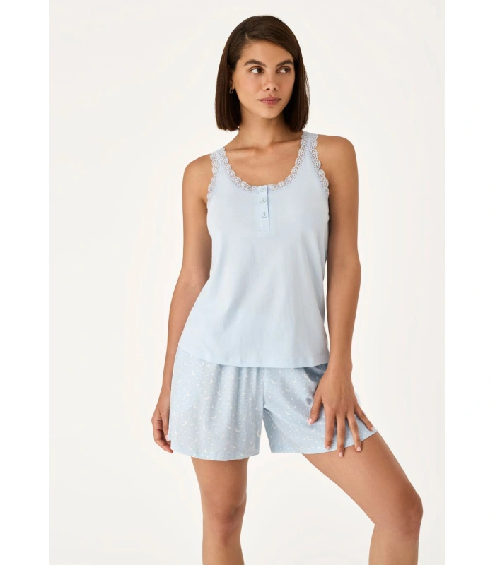 Pijama de Tirantes para Mujer Promise100% Algodón Natural