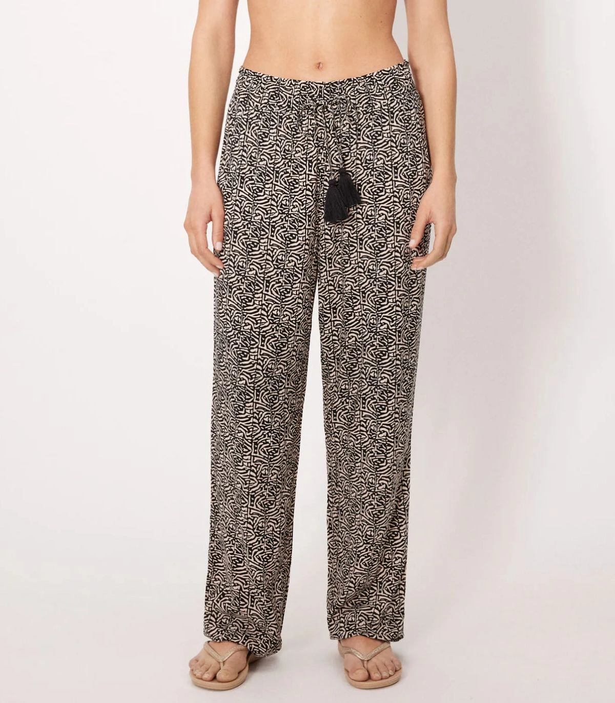 Pantalón largo ajustable estampado 86229 Ysabel Mora