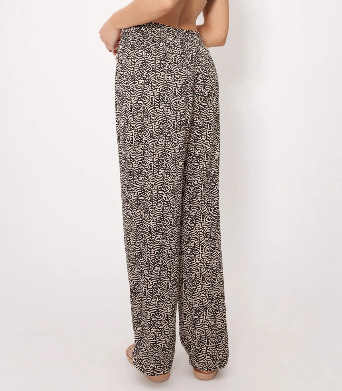 Pantalón largo ajustable estampado 86229 Ysabel Mora