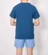 Camiseta hombre manga corta cuello panadero azul 90533 Ysabel Mora