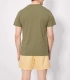 Camiseta hombre manga corta cuello panadero verde 90533 Ysabel Mora