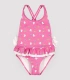Bañador Niña Volantes Lazos Estampado Unicornios Rosa 95138 Ysabel Mora