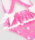 Bañador Niña Volantes Lazos Estampado Unicornios Rosa 95138 Ysabel Mora