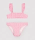 Bikini Niña Volantes Estampado Leopardo Rosa 95144 Ysabel Mora